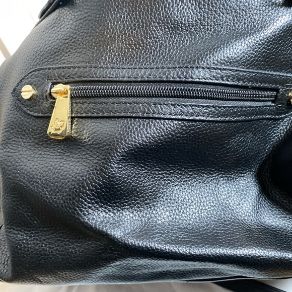 Ora Delphine | Black leather Satchel Bag - Picture 8 of 9